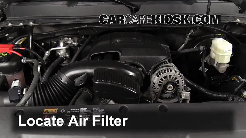 2013 Chevrolet Silverado 1500 LT 5.3L V8 FlexFuel Crew Cab Pickup Air Filter (Engine)